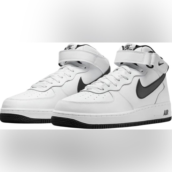 Nike Air Force 1 Mid '07 'White Black' | NEW/NIB!! - Picture 1 of 11